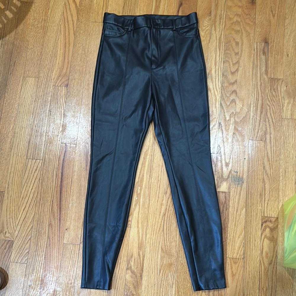 Black Faux Leather Leggings